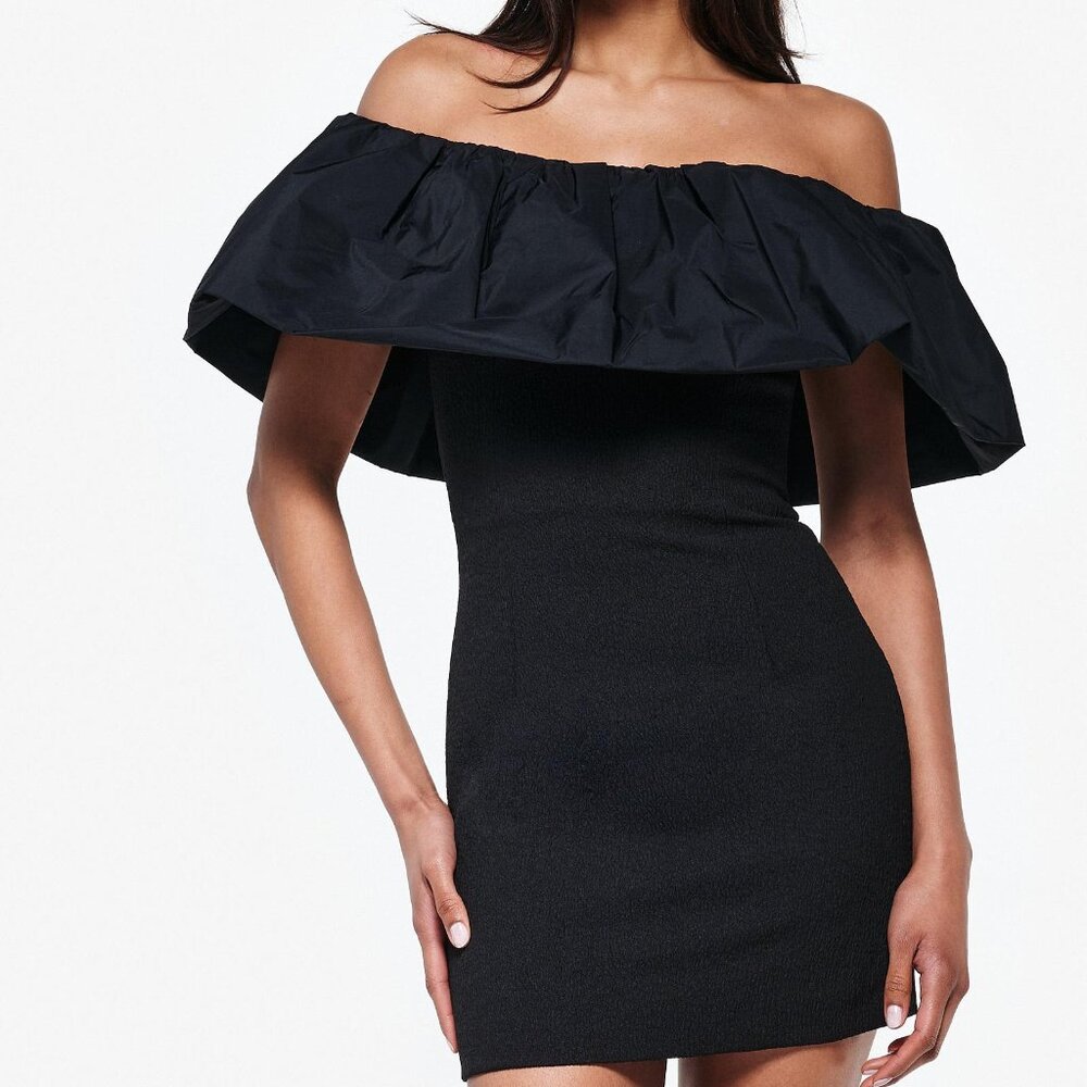 NEW REBECCA VALLANCE Cecily Mini dress in black (NWT) - Size US 6 / AU 10